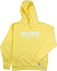 Yellow Be Kind Christian Hoodie. Ephesians 4:32