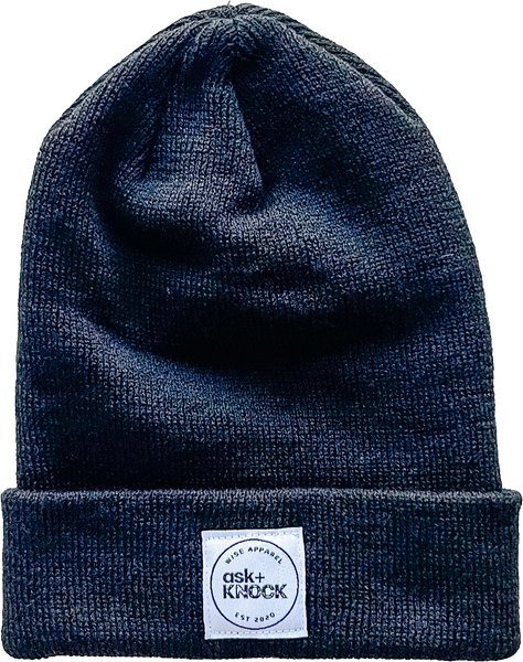 Black Luke 11:9 Christian Toque. Made in Canada