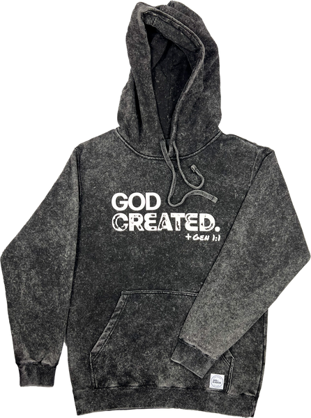 God Created. Mineral Wash Hoodie