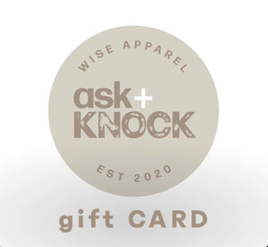 ask + KNOCK gift card