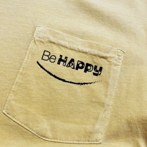 Be Happy Pocket Tee