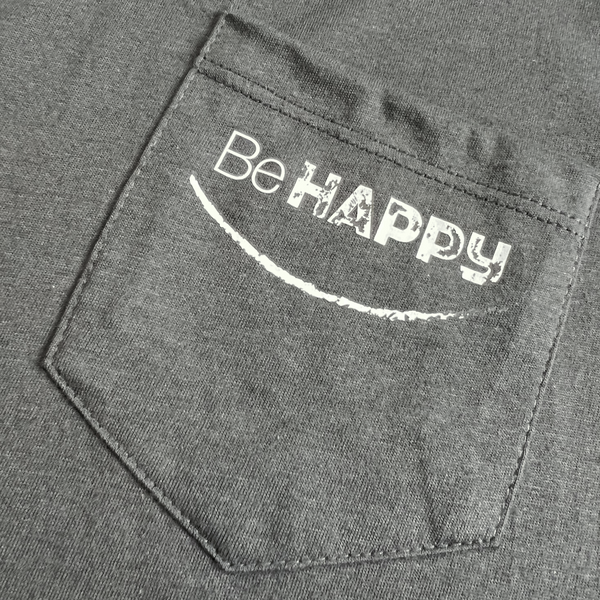 Be Happy Pocket Tee