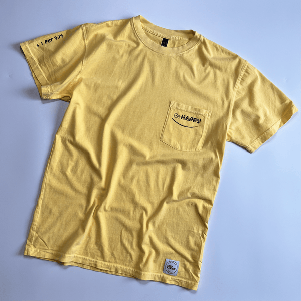 Be Happy Pocket Tee