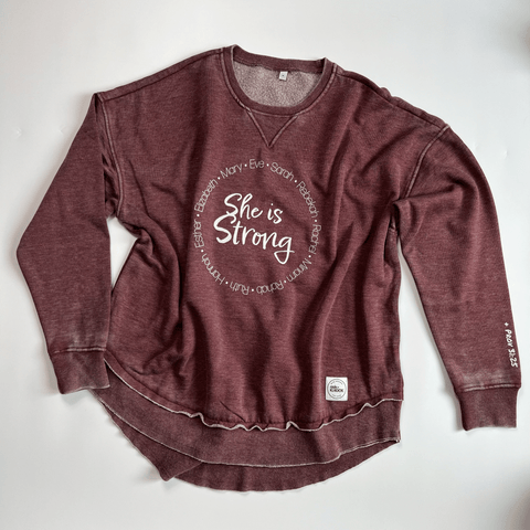 She is Strong Ladies Pullover